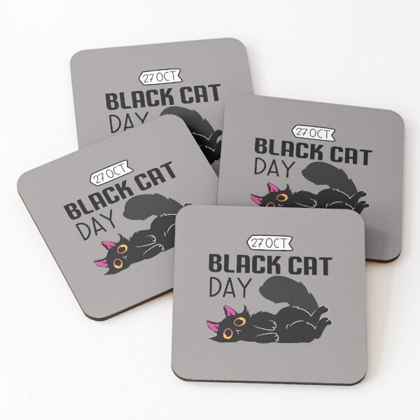 Item preview, 27 October Black Cat Day - Wacky Holidays designed and sold by ChemicalXShop.