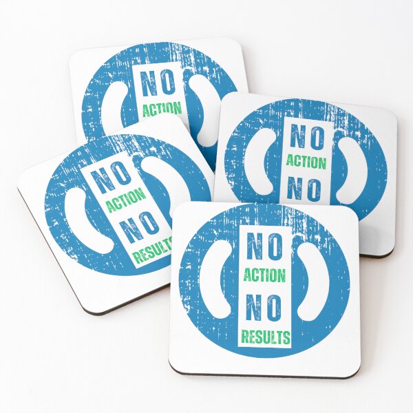 Item preview, No Action No Results  designed and sold by LevelUpYourMotivation.