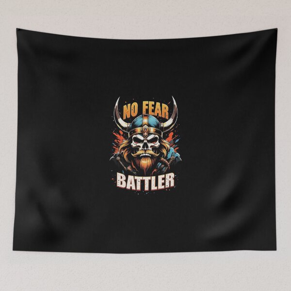 Item preview, No Fear Battler Viking Skull designed and sold by Lukasz Kobylka.
