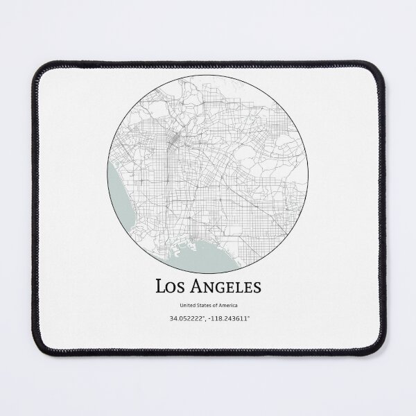 Item preview, Topography of Los Angeles designed and sold by JohnnysHeath.