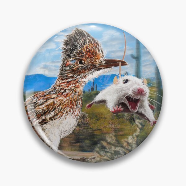 Item preview, Roadrunner Desert Raptor Cactus Road Runner Bird Art designed and sold by oz10.