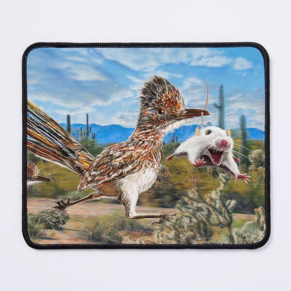 Item preview, Roadrunner Desert Raptor Cactus Road Runner Bird Art designed and sold by oz10.