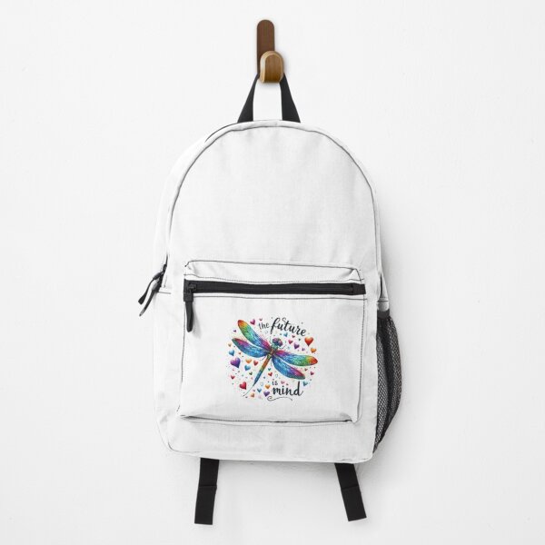 Item preview, The future is mind colorful dragonfly designed and sold by CleanDecor.