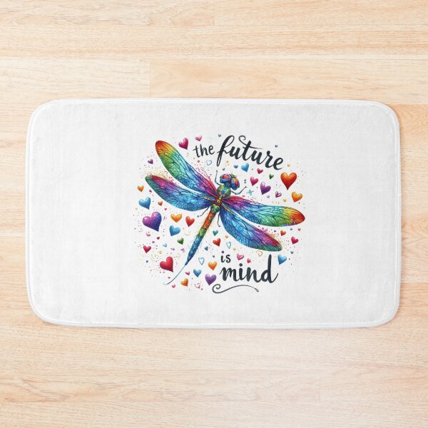 Item preview, The future is mind colorful dragonfly designed and sold by CleanDecor.