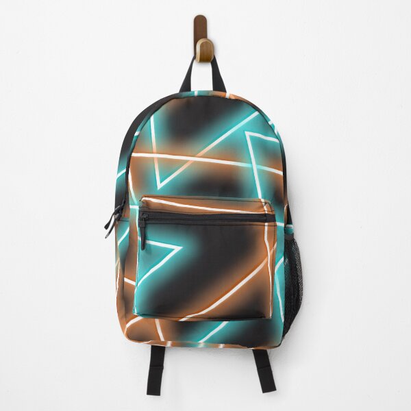 Item preview, Neon Orange Blue Green Triangles Design by SolaAndSoli designed and sold by SolaAndSoli.