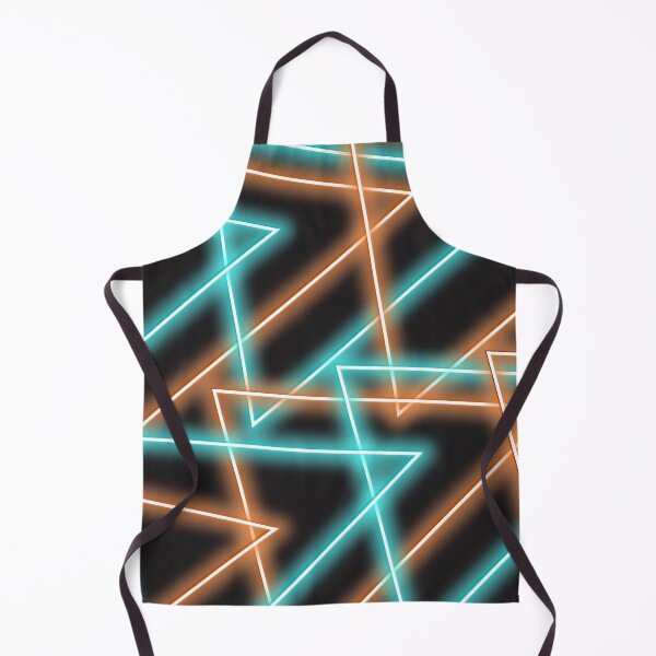 Item preview, Neon Orange Blue Green Triangles Design by SolaAndSoli designed and sold by SolaAndSoli.