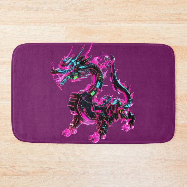 Item preview, Neon Cyberpunk Dragon with Futuristic Tech designed and sold by PixelReverb.