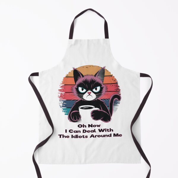Item preview, Oh Now I Can Deal with The Idiots Around Me - Lover Coffee & Cats designed and sold by Ammar Studio.