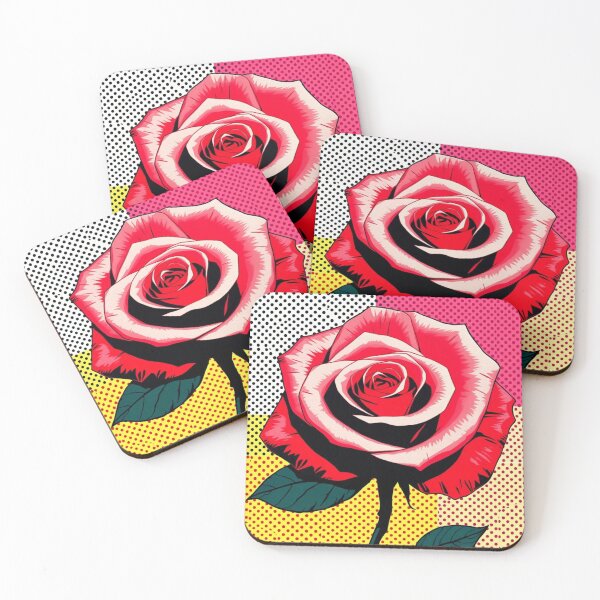 Item preview, Pop Art Rose bold colors designed and sold by artbysunni.