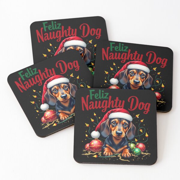 Item preview, Feliz Naughty Dog | Super Cute Dachshund Christmas designed and sold by TheMostLikely.