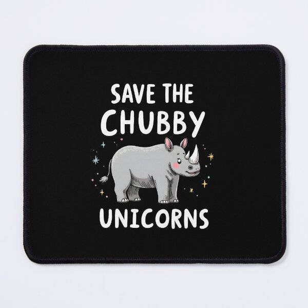Item preview, Cute Rhino Save The Chubby Unicorns designed and sold by HeadTurningArt.