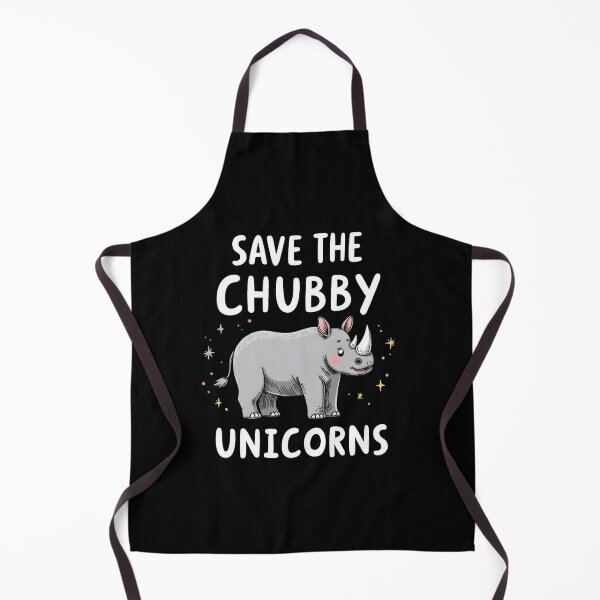 Item preview, Cute Rhino Save The Chubby Unicorns designed and sold by HeadTurningArt.