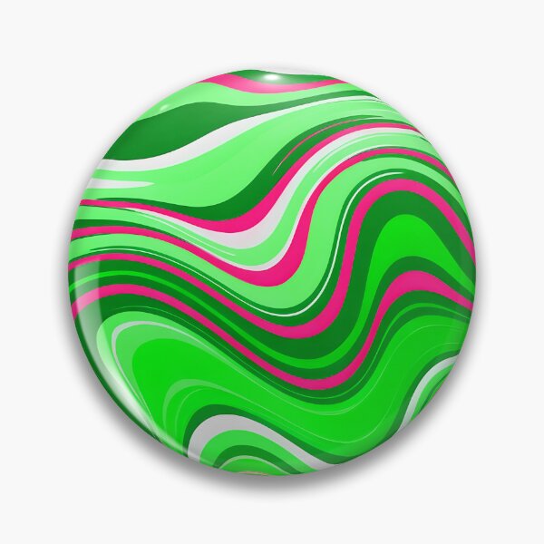 Item preview, Groovy Bright Green and Pink Trippy Liquid Swirls Modern Retro Art 1 of 4 designed and sold by Beachy.