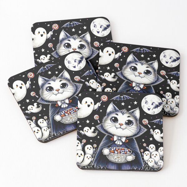 Item preview, Happy Ghosts Got Halloween Treats D15 designed and sold by HappyHavenStu.