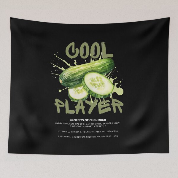 Item preview, Cool Player – Cucumber for Refreshment and Health designed and sold by CWT-JustforFun.