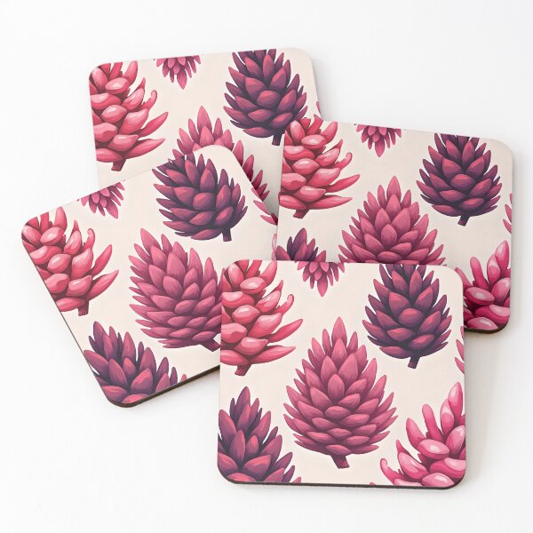 Item preview, Pinecones Pink Pattern Mid-Century Modern Kitschy Design designed and sold by taiche.