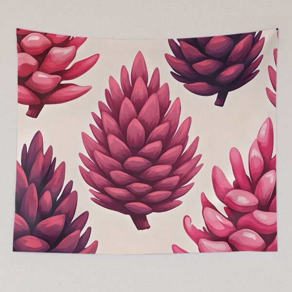 Item preview, Pinecones Pink Pattern Mid-Century Modern Kitschy Design designed and sold by taiche.
