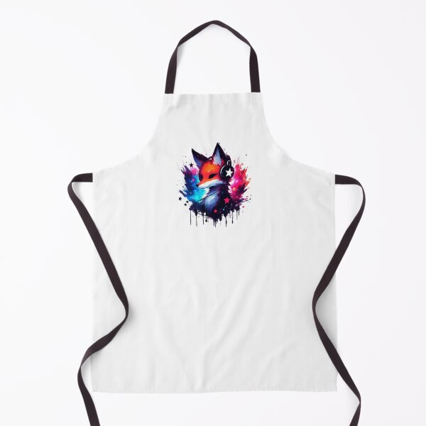 Item preview, Galaxy Fox Headphones Cool Watercolor Splash Space designed and sold by TomFrontierArt.
