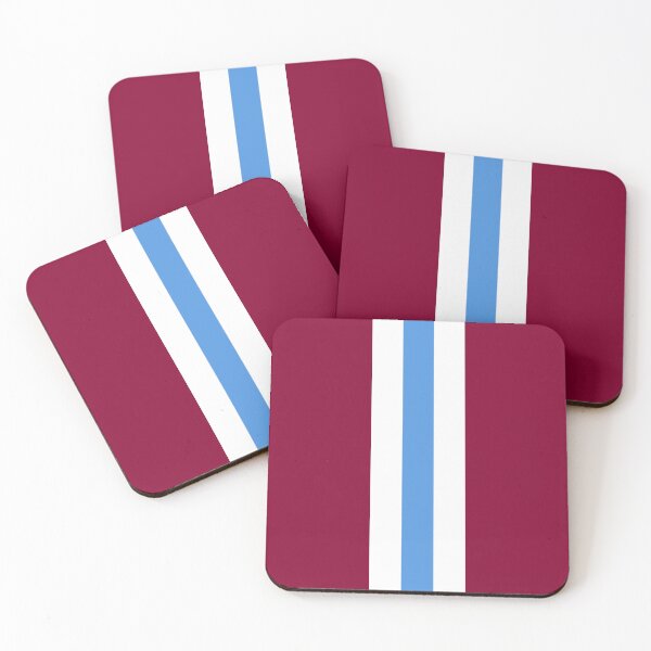 Item preview, Retro West Ham Claret White Blue Bar Stripes designed and sold by Sporting Colour.