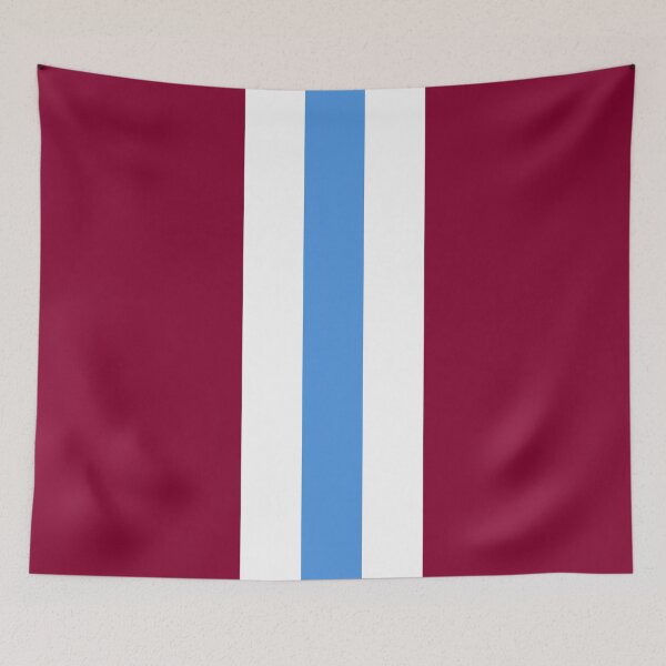 Item preview, Retro West Ham Claret White Blue Bar Stripes designed and sold by Sporting Colour.