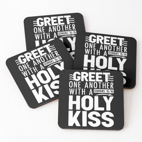 Item preview, Romans 16:16 Greet One Another With A Holy Kiss designed and sold by plushism.