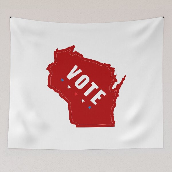Item preview, Patriotic Wisconsin Republican Vote Red designed and sold by Mundivagant Designs.