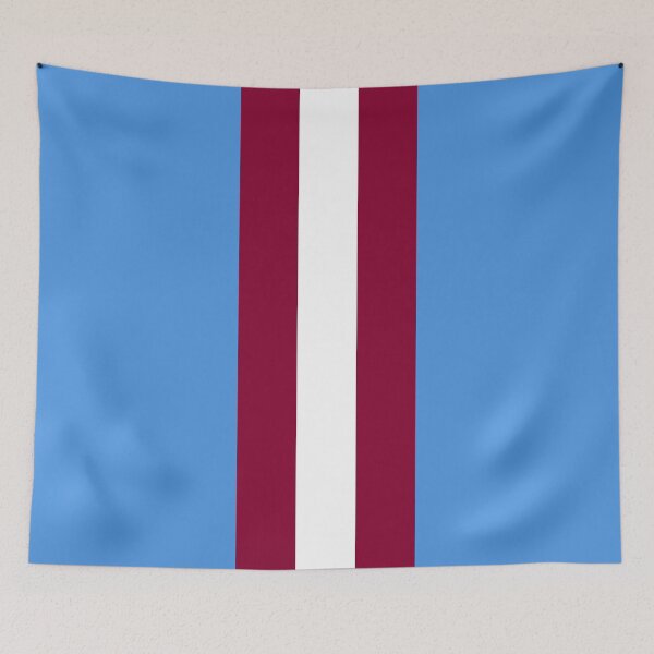 Item preview, Retro West Ham Blue, Claret and White Bar Stripes designed and sold by Sporting Colour.