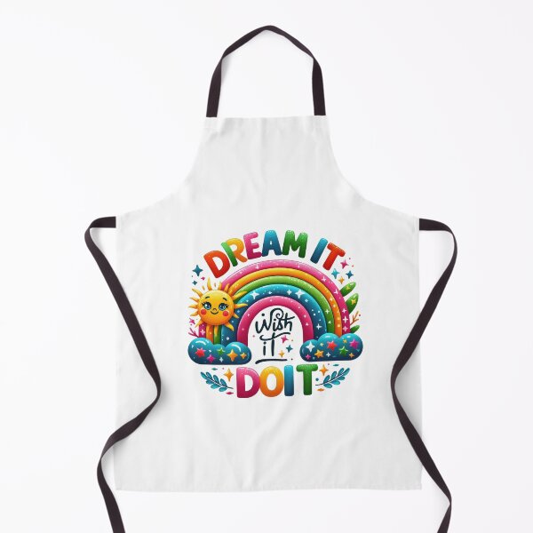 Item preview, Dream it, wishit, do it colorful rainbow designed and sold by CleanDecor.