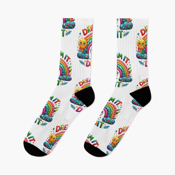 Item preview, Dream it, wishit, do it colorful rainbow designed and sold by CleanDecor.