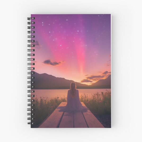 Item preview, Serenity Under a Pink Aurora designed and sold by SonTheGr8.
