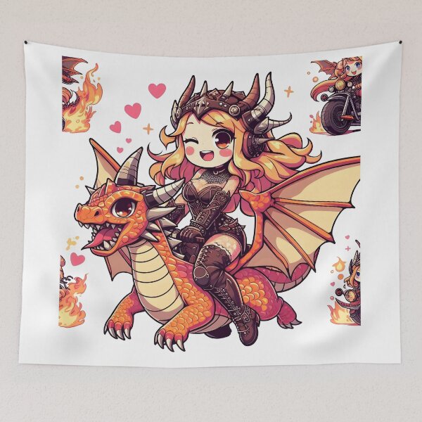 Item preview, Kawaii Dragon Rider 1.0 designed and sold by StickyGuys.