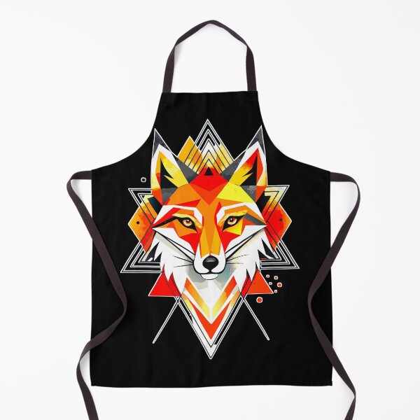 Item preview, Geometric Fox Portrait with Realistic Insightful Eyes designed and sold by VikArtStudio.