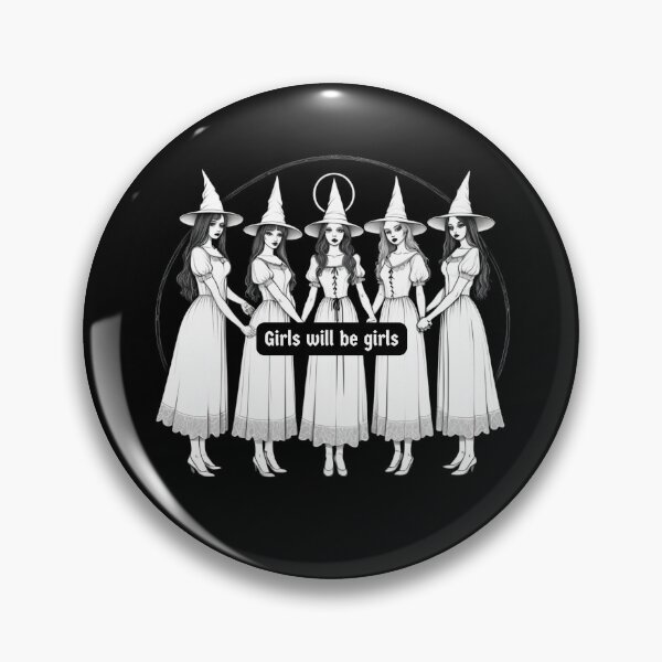 Item preview, Witchy Women Circle Goth Dark Halloween Girls will be Girls Witch Coven Design designed and sold by LeBreab.