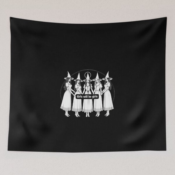 Item preview, Witchy Women Circle Goth Dark Halloween Girls will be Girls Witch Coven Design designed and sold by LeBreab.