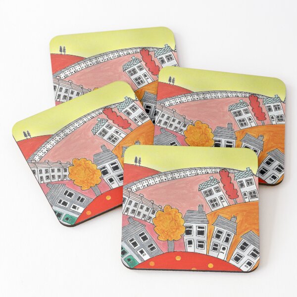 Item preview, Hill Houses designed and sold by SomeHappyThing.