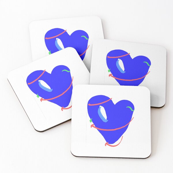Item preview, Blue heart tableau designed and sold by lotfi-JesusADAM.