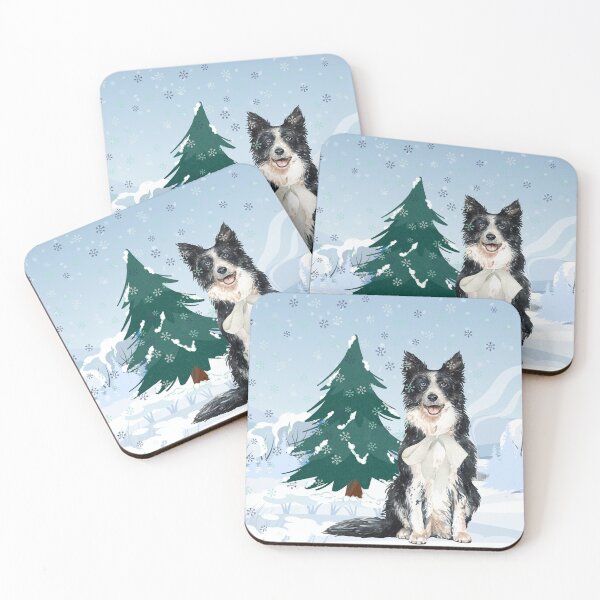 Item preview, Christmas Border Collie designed and sold by Abelievingheart.