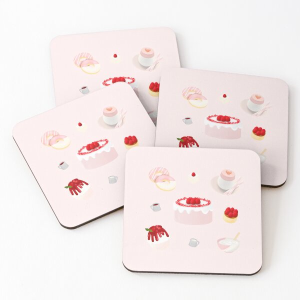 Item preview, Sweet pink strawberry desserts set 1 designed and sold by TheButterscotch.
