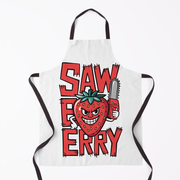 Item preview, Sawberry - chainsaw strawberry - pun - A Sharp Twist on Sweetness designed and sold by pixelated_echoes.