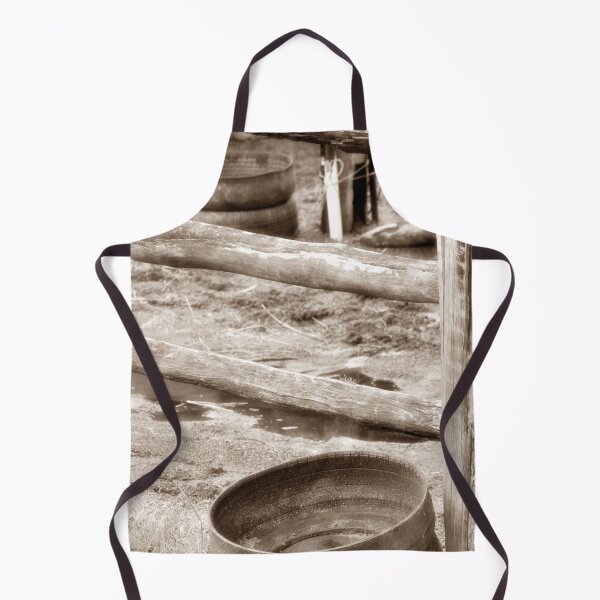 Item preview, Rustic Horse Yard with Puddle Reflection designed and sold by Dianne Mead.