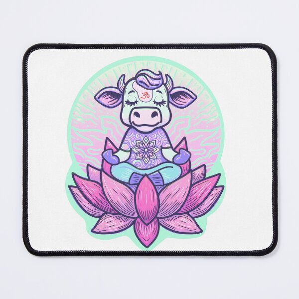 Item preview, Meditating cow designed and sold by Osher-BioArt.