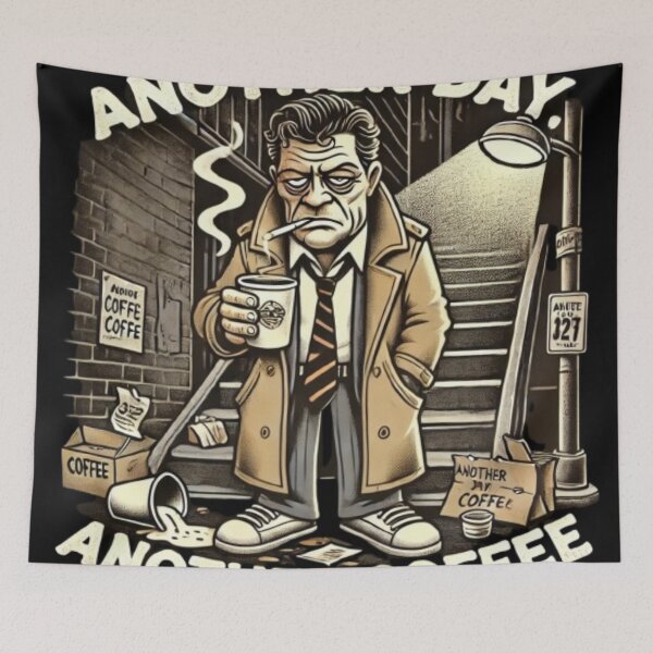 Item preview, Cynical Detective: Another Day, Another Coffee designed and sold by masquetea.