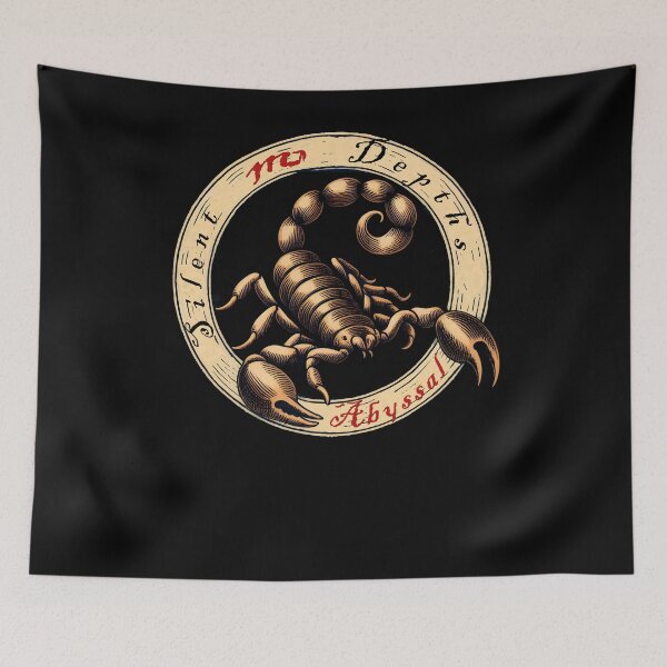 Item preview, Vintage Scorpio Zodiac Sign - Silent Depths Abyssal designed and sold by posterflunz.