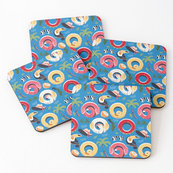 Item preview, colorful summer pattern, swimming ring designed and sold by Mauswohn.