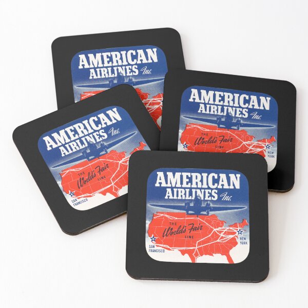 Item preview, Vintage American Airlines Label designed and sold by FutureTraveller.