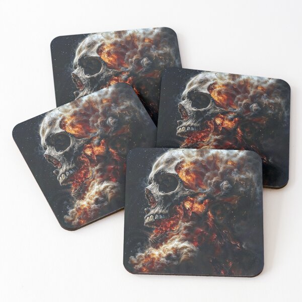 Item preview, skull nebula Halloween flame monster digital artwork / dejco art domin designed and sold by dejco.art.