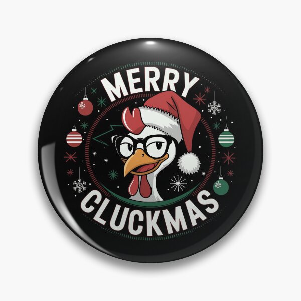 Item preview, merry cluckmas 2025 designed and sold by Hotshots Design.