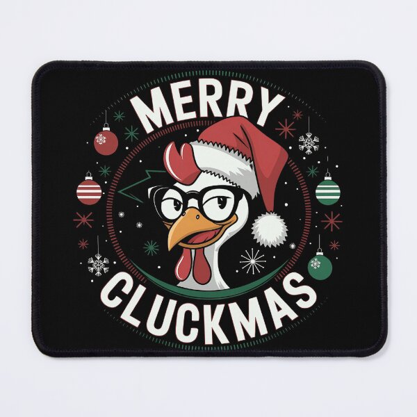Item preview, merry cluckmas 2025 designed and sold by Hotshots Design.