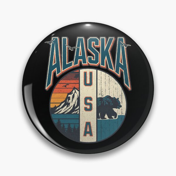 Item preview, VINTAGE SUSNET ALASKA USA GRIZZLY BEAR designed and sold by justyna-s28.