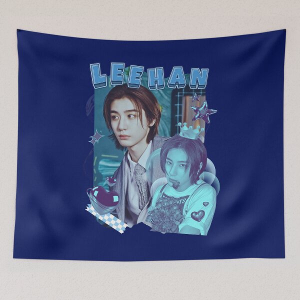 Item preview, Leehan Collage: Cute Blue-Themed Kpop Vibe designed and sold by AJUNICE STUDIO.